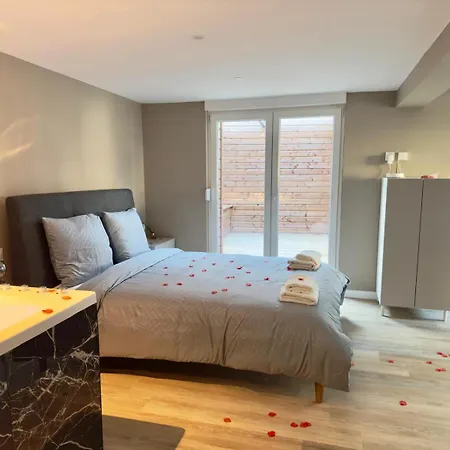 Romantique - Balneo Prive - Parking Apartamento Douai